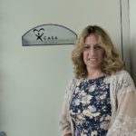 Terry Stephan outside her CASA office