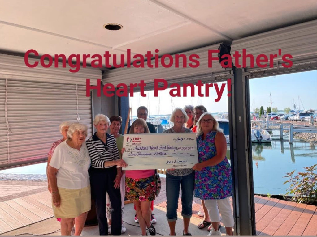 Congratulations Fathers Heart Food Pantry being selected at the July 100 Women Who Care July Meeting.